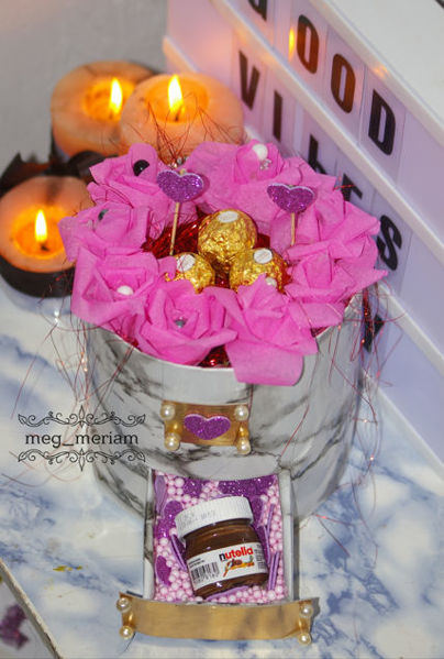 Image de Coffret chocolat et fleurs