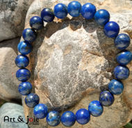 Image de Bracelet Pour Homme en Pierre Lapis Lazuli