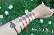 Image de Bracelet ajustable avec motif en acier inoxydable