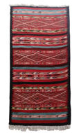 Image de Hand & Crafts Tapis vintage style amazigh berbère - Fait main 100% Laine - 204x98cm