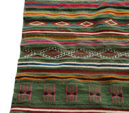 Image de Hand & Crafts Tapis vintage style amazigh berbère - Fait Main 100% Laine - 190x108cm